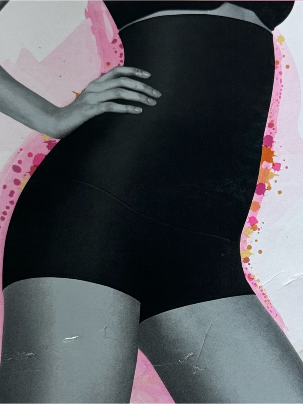 Spanx Haute Contour high-waisted black shorty shapers in size A